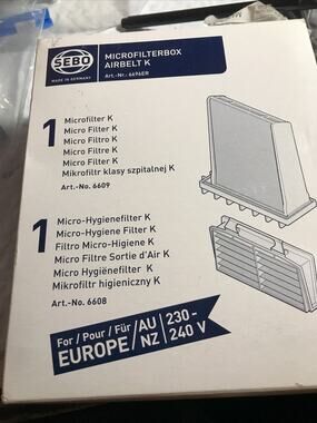 SEBO Microfilterbox Airbelt K 6696ER For Europe/AU/NZ